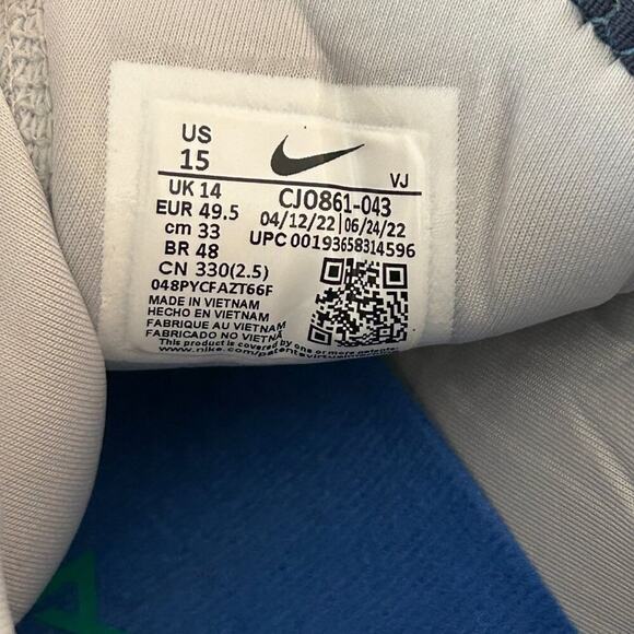 Nike Free Metcon 3 Shoes CJ0861-043 Grey Fog Neptune Green Size 15 - Picture 3 of 13